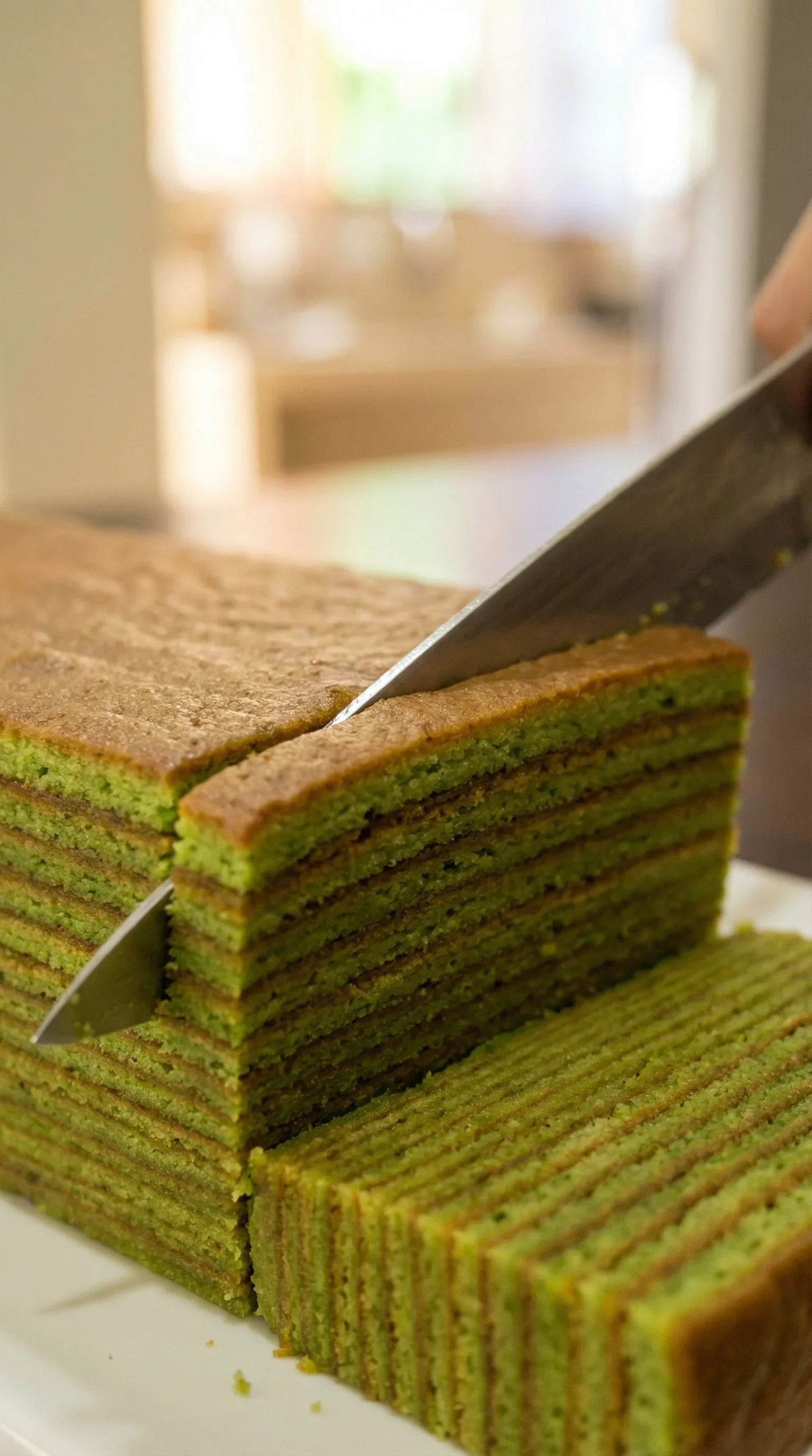 DH Bakery Layer Cake 3×200g – pandan flavour, Halal certified